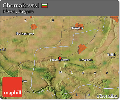 Satellite Map of Chomakovtsi