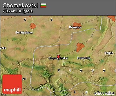 Satellite Map of Chomakovtsi