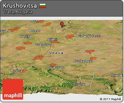 Satellite Panoramic Map of Krushovitsa
