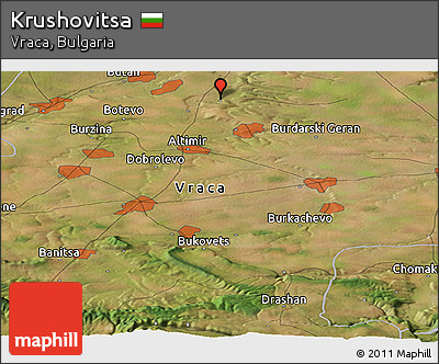 Satellite Panoramic Map of Krushovitsa