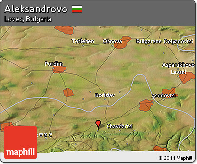 Satellite 3D Map of Aleksandrovo