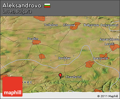 Satellite 3D Map of Aleksandrovo