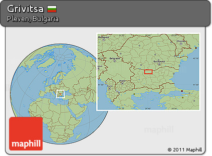 Savanna Style Location Map of Grivitsa