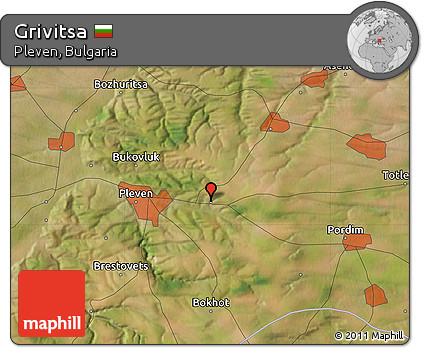 Satellite Map of Grivitsa