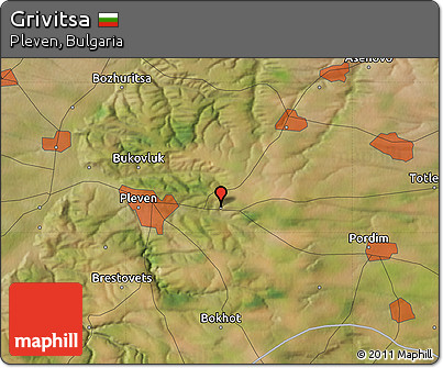 Satellite Map of Grivitsa
