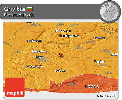 Political Panoramic Map of Grivitsa