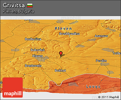 Political Panoramic Map of Grivitsa