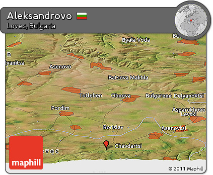 Satellite Panoramic Map of Aleksandrovo