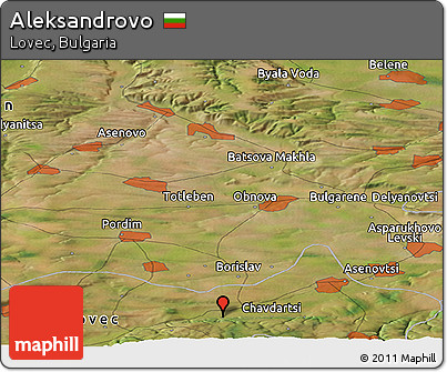 Satellite Panoramic Map of Aleksandrovo