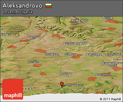 Satellite Panoramic Map of Aleksandrovo