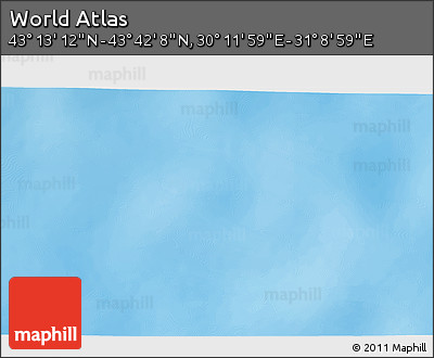 Physical 3D Map of the Area around 43° 27' 40" N, 30° 40' 29" E