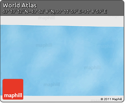 Physical 3D Map of the Area around 43° 27' 40" N, 30° 40' 29" E