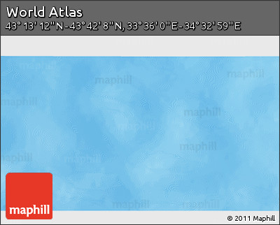 Physical 3D Map of the Area around 43° 27' 40" N, 34° 4' 30" E