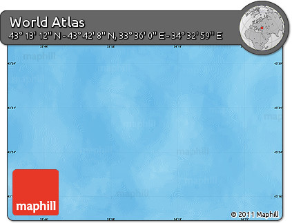 Physical Map of the Area around 43° 27' 40" N, 34° 4' 30" E