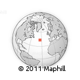 Outline Map of the Area around 43° 27' 40" N, 34° 46' 29" W, rectangular outline