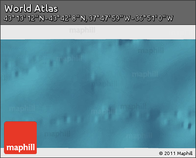 Satellite 3D Map of the Area around 43° 27' 40" N, 37° 19' 30" W