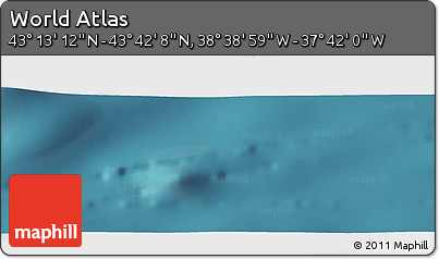 Satellite Panoramic Map of the Area around 43° 27' 40" N, 38° 10' 29" W