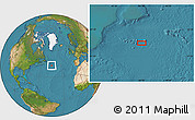 Satellite Location Map of the area around 43° 27' 40" N, 44° 7' 30" W