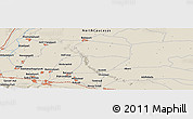 Shaded Relief Panoramic Map of L'vovskiy Nomer Odin
