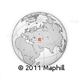 Outline Map of the Area around 43° 27' 40" N, 50° 13' 30" E, rectangular outline