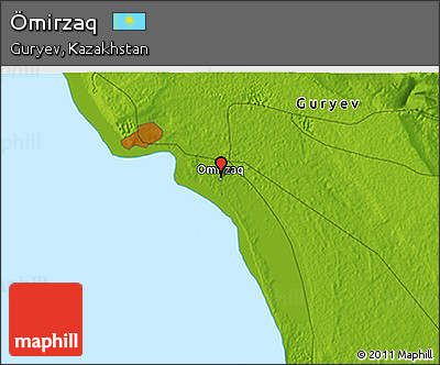 Physical 3D Map of Ömirzaq
