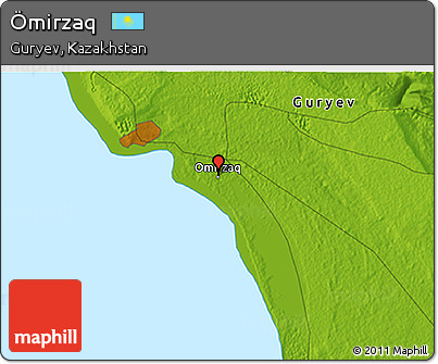 Physical 3D Map of Ömirzaq