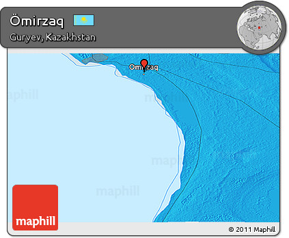 Political Panoramic Map of Ömirzaq