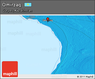 Political Panoramic Map of Ömirzaq