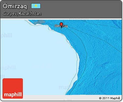 Political Panoramic Map of Ömirzaq