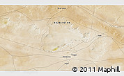 Satellite 3D Map of the area around 43° 27' 40" N, 52° 46' 29" E