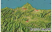 Satellite Map of the area around 43° 27' 40" N, 5° 52' 30" W