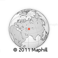 Outline Map of the Area around 43° 27' 40" N, 61° 16' 29" E, rectangular outline