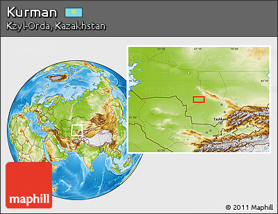 Physical Location Map of Kurman