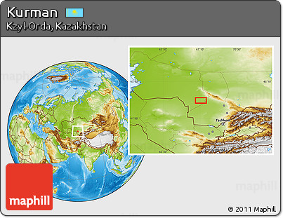 Physical Location Map of Kurman