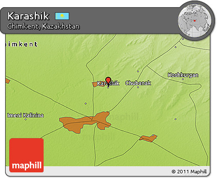 Physical 3D Map of Karashik