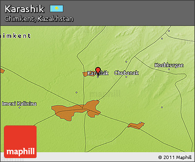 Physical 3D Map of Karashik