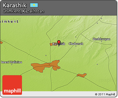 Physical 3D Map of Karashik