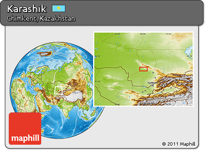 Physical Location Map of Karashik
