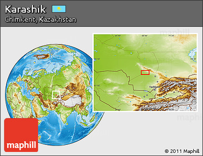 Physical Location Map of Karashik