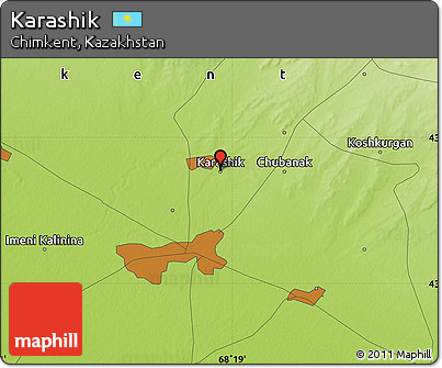 Physical Map of Karashik