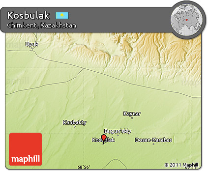 Physical Map of Kosbulak