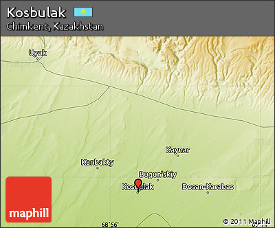 Physical Map of Kosbulak