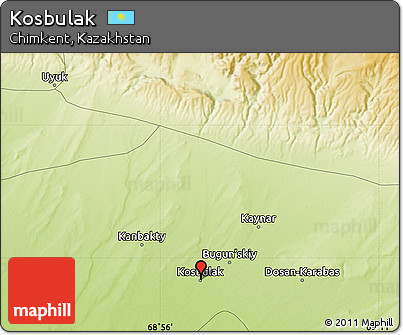 Physical Map of Kosbulak