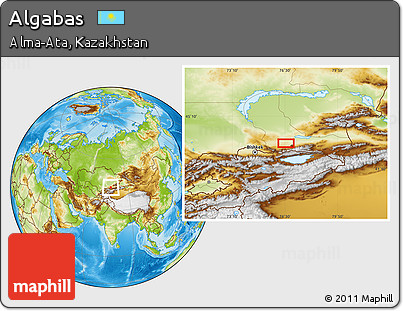 Physical Location Map of Algabas