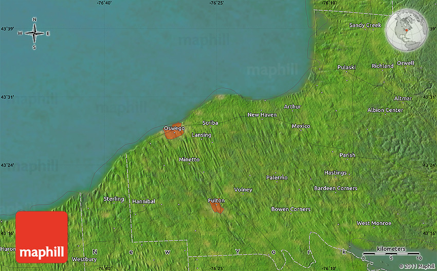 Satellite Map of Brewerton