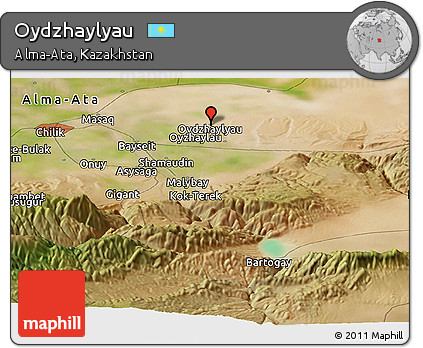 Satellite Panoramic Map of Oydzhaylyau