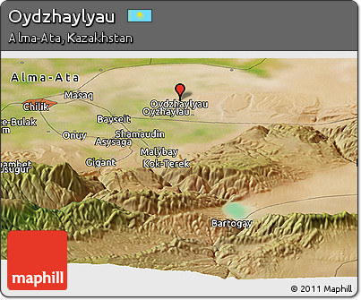 Satellite Panoramic Map of Oydzhaylyau