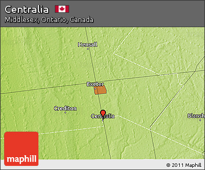 Physical 3D Map of Centralia