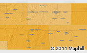 Political 3D Map of the area around 43° 27' 40" N, 84° 55' 30" W