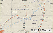 Shaded Relief Map of Hesperia